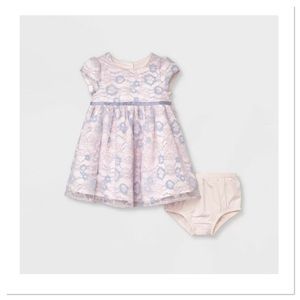 Mia & Mimi Baby Girls' Lace Dress With Bloomers